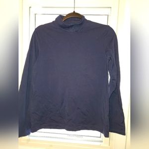Croft & Barrow Navy Mock Turtleneck